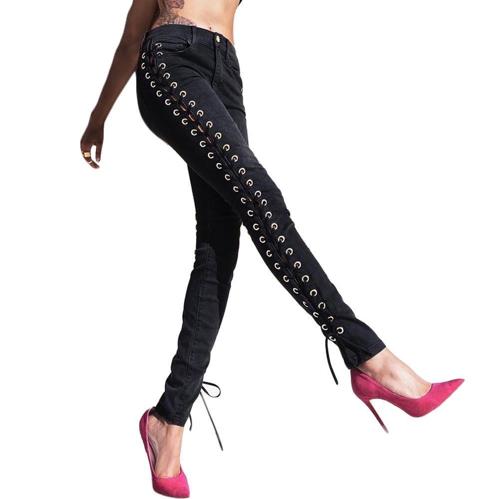 Side Laced Jeans