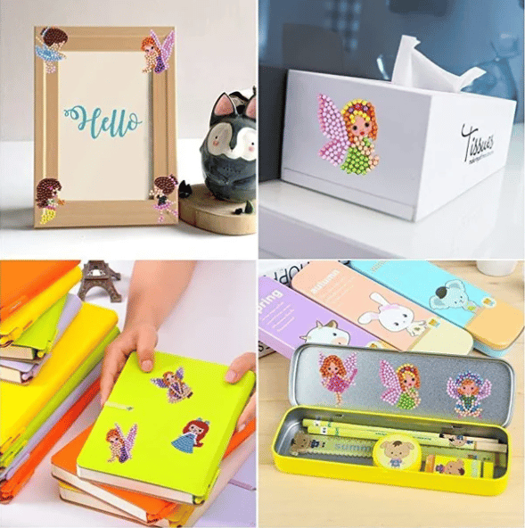 (  48% )DIY children's free stick cartoon diamond painting