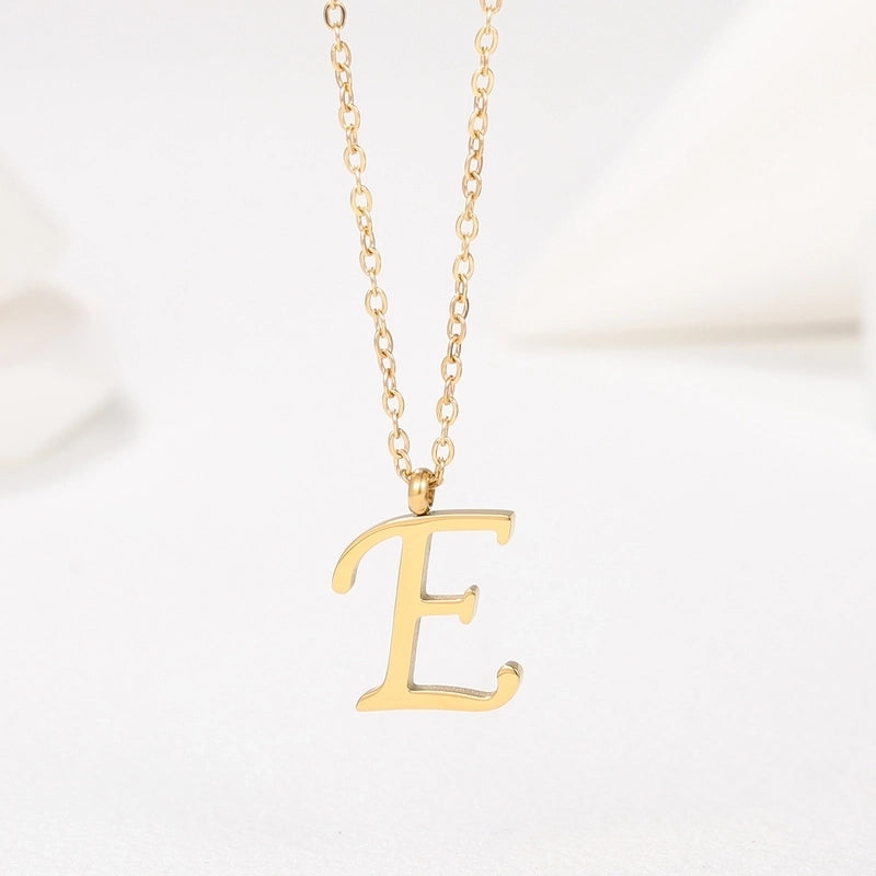 Minimalist Letter 201 Stainless Steel 18K Gold Plated Plating