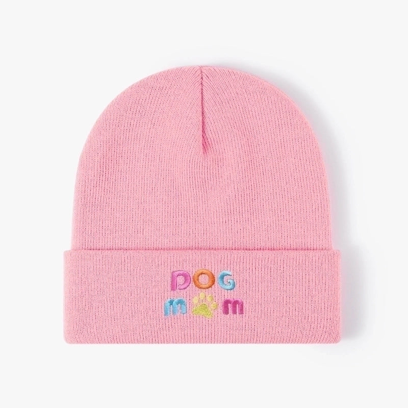 Unisex Basic Minimalist Letter Embroidery Eaveless Wool Cap