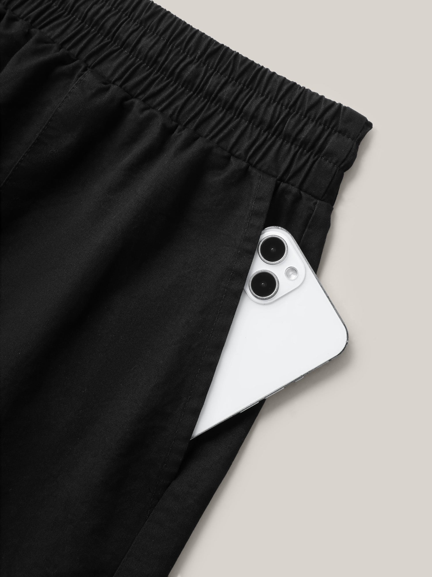 Waist-Drawstring Wide-Leg Shorts