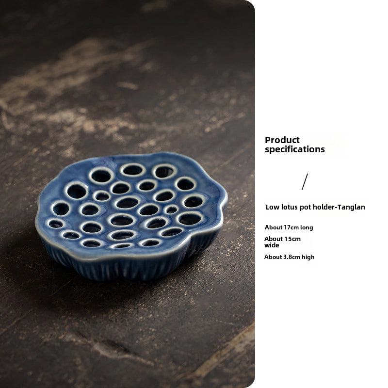 Ceramic Water Bottle Holder Small Dry Bubble Table Zen Living Room Chinese Flower Arrangement Bowl Dried Flower Flower Hydroponic Ware Ornaments