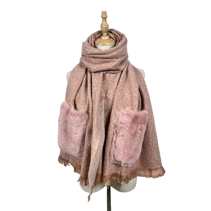 Women's Casual Solid Color Polyester Scarf