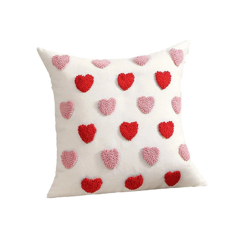 Valentine'S Day Casual Elegant Minimalist Heart Shape PP Cotton Plush Throw Pillow Bedding