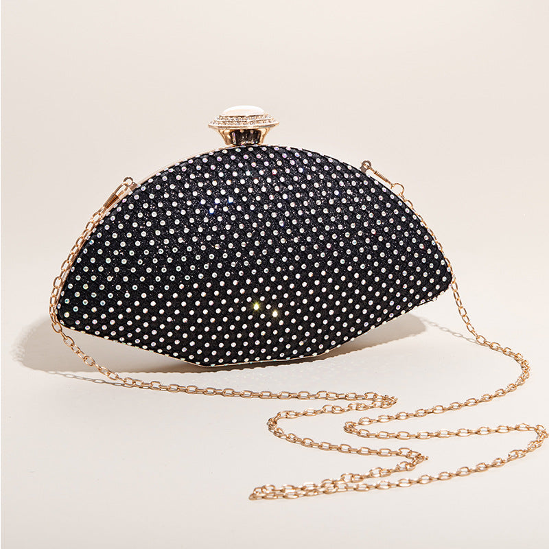 Shiny Rhinestone PVC Evening Clutch Bag