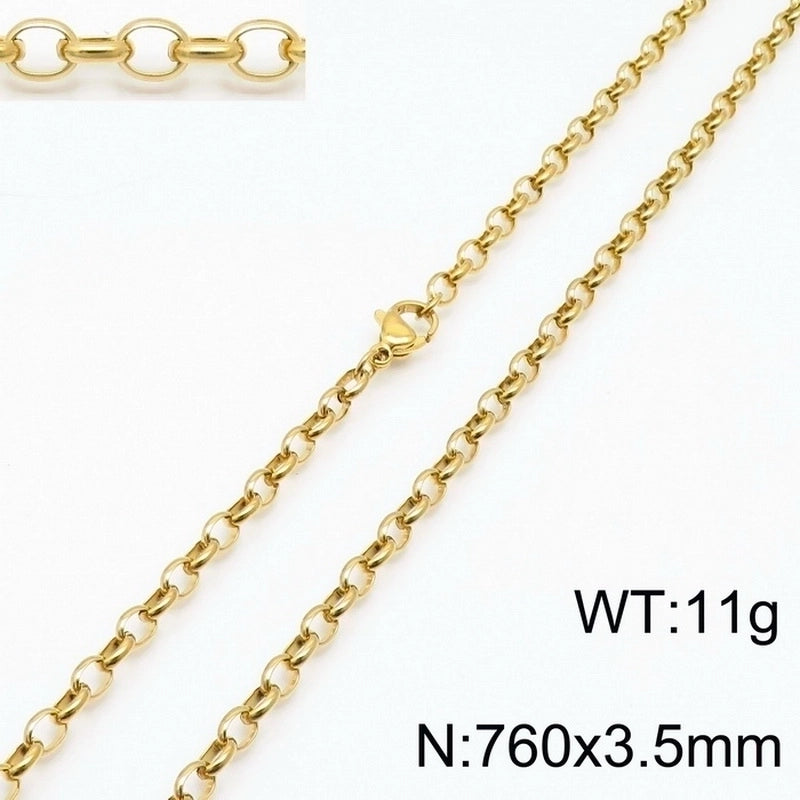 Fashion Geometric Titanium Steel 18K Gold Plated Bracelets In Bulk