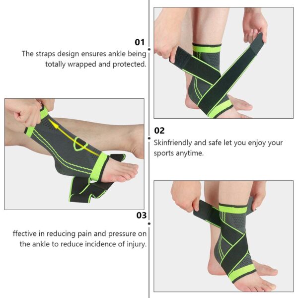 Sports Ankle Support Adjustable Breathable Elastic