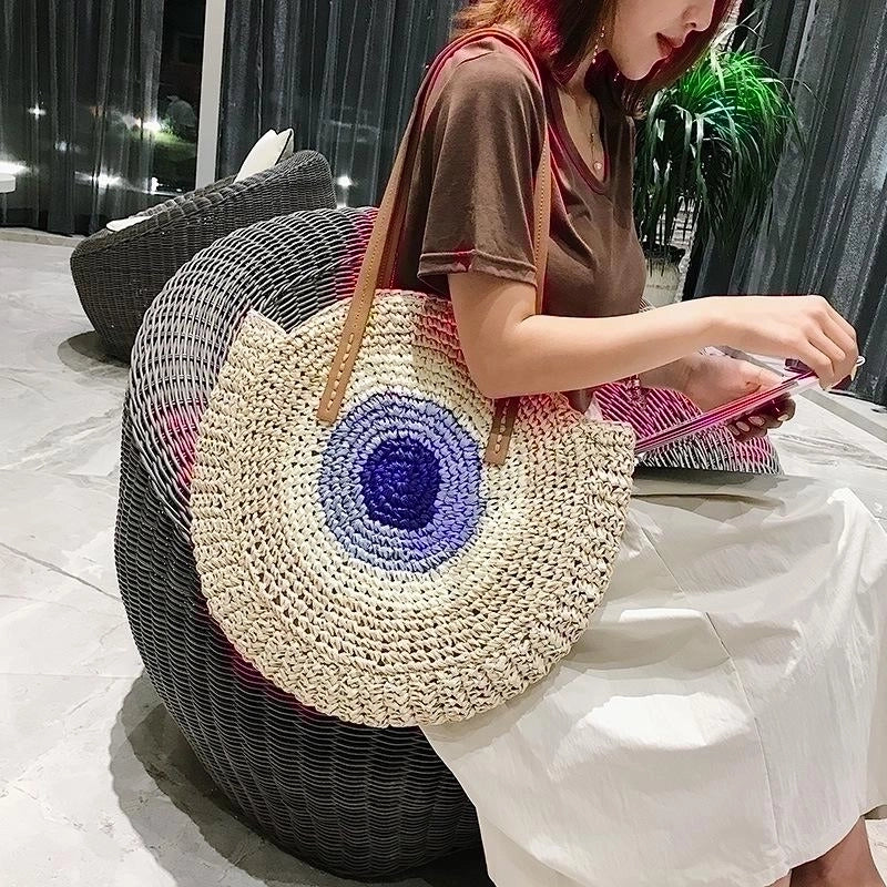 Large Fashion Straw Bag Hander Bag