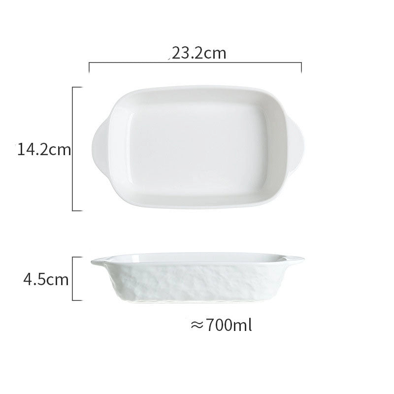 Ceramic Bowl Dish Tableware Household Plate Fish Plate Dish Soup Bowl Rice Bowl Simple Light Luxury Noodle Bowl