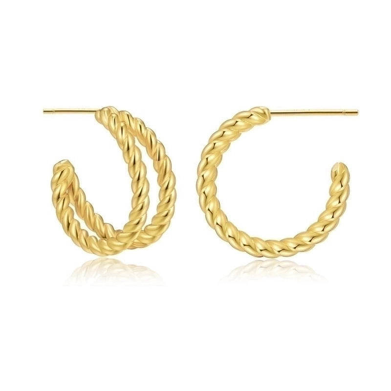 Ethnic Style Geometric Copper Earrings Ear Studs