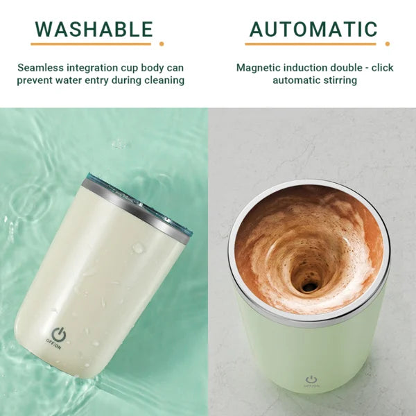 Warm Gift-Electric Stirring Magnetic Coffee Cup