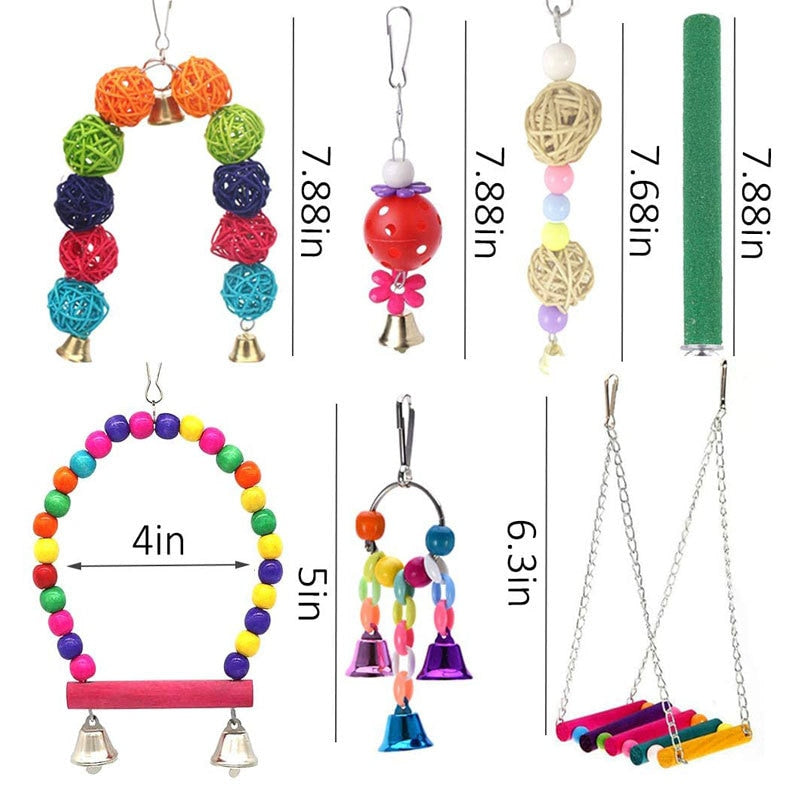 12 Pieces Birds Cage Toy