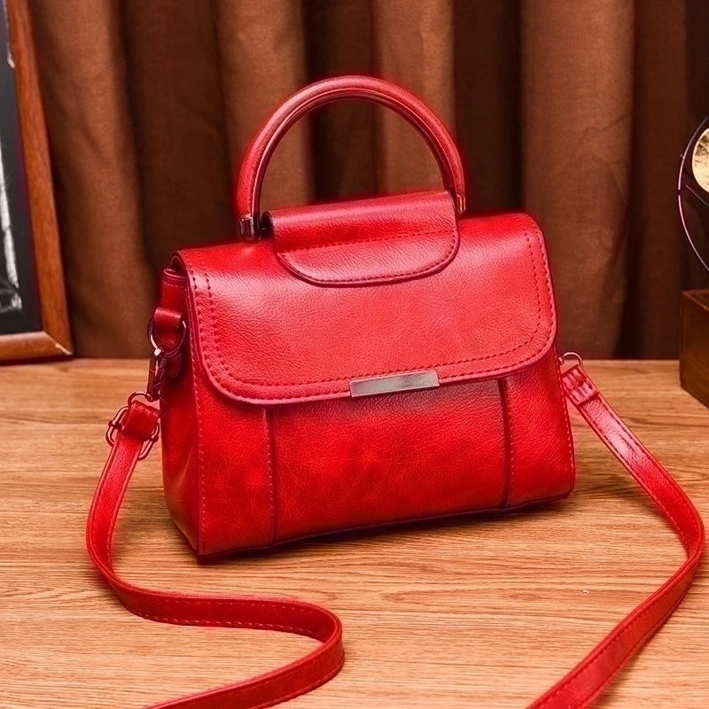 Women's Small All Seasons Pu Leather Basic Handbag