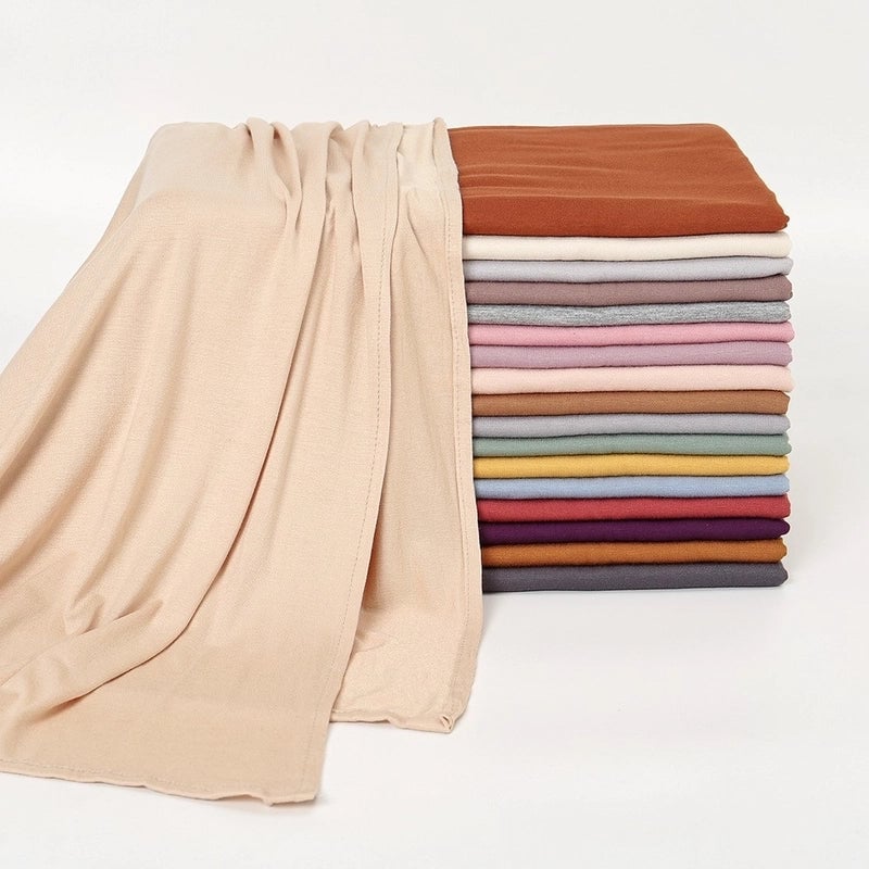 Hot New Solid Color Mercerized Cotton Jersey Scarf Soft Scarf Spot