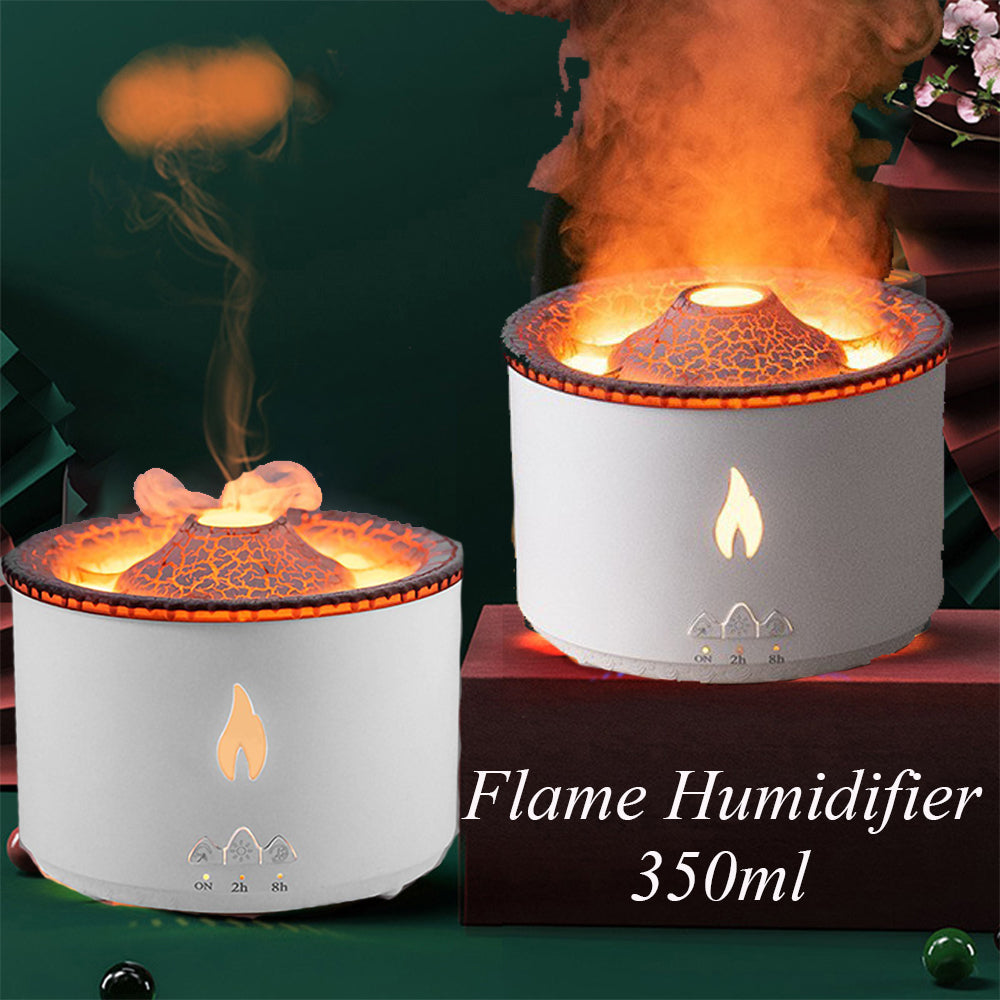 New creative ultrasonic essential oil humidifier. Volcano aromatherapy