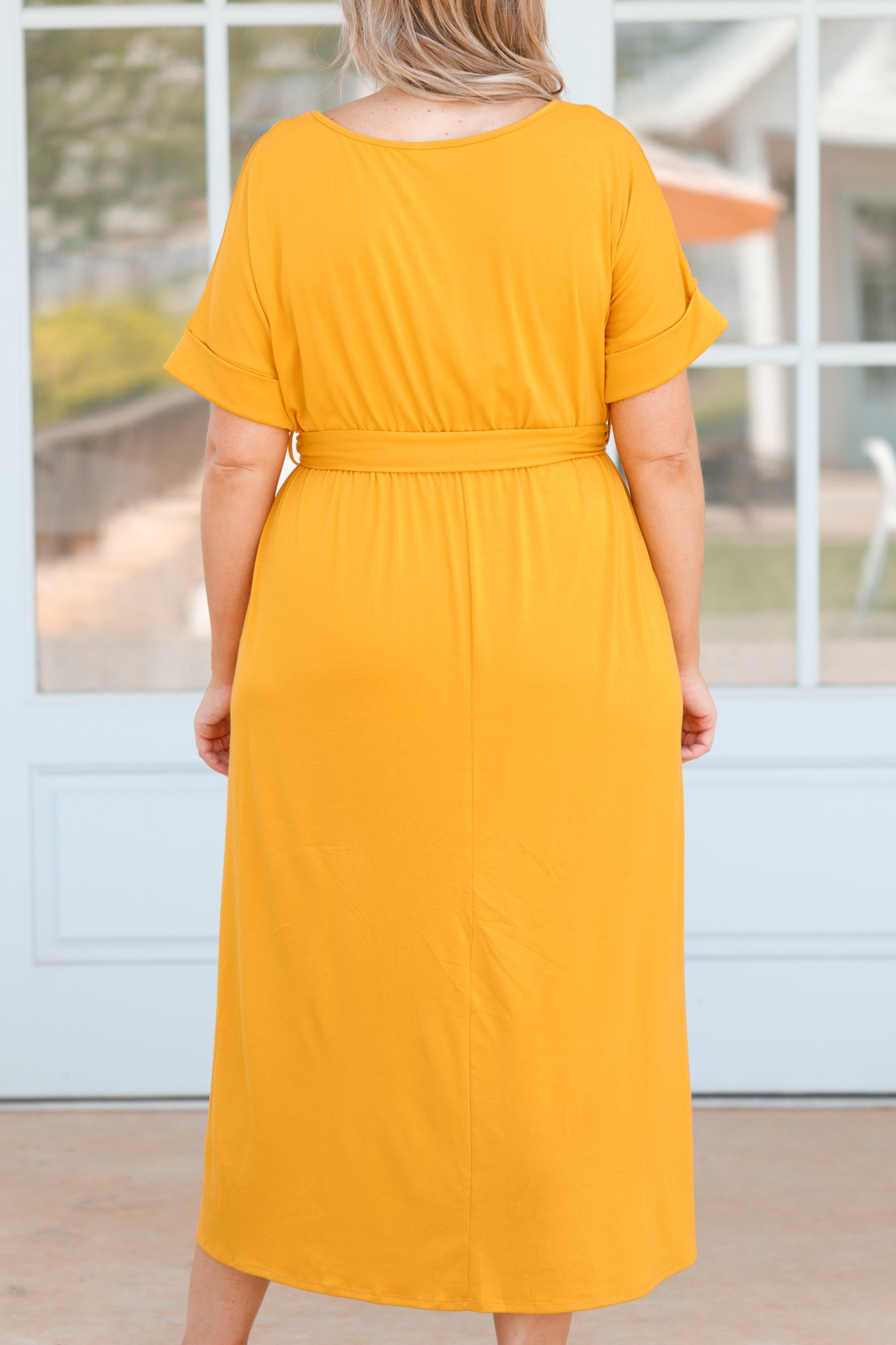 I'm Speechless Dress. Mustard