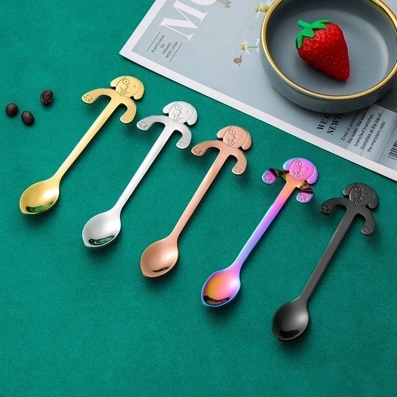 2 Pieces Casual Cartoon Stainless Steel Spoon
