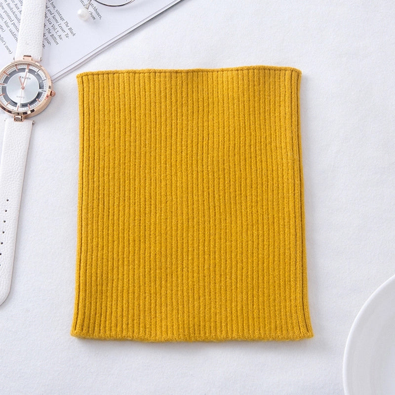 Cashmere Neck Sleeve Women's Knitted Elastic High Neck Cervical Warm Shading Neck High Neck Fake Collar Hair Band Headband Scarf