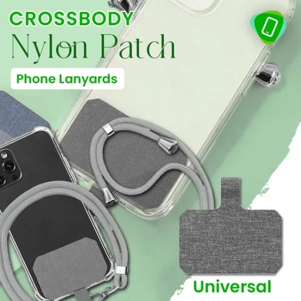 (🔥2023 Hot Sale - Save 49% OFF🔥) Universal Crossbody Nylon Patch Phone Lanyards-Buy one. get one free. Only 9.9 per unit