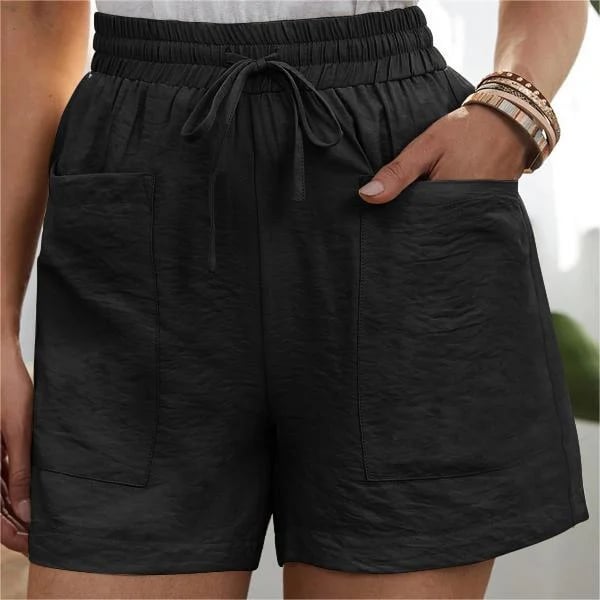 🔥Solid Two Pockets Loose Casual Short Pants