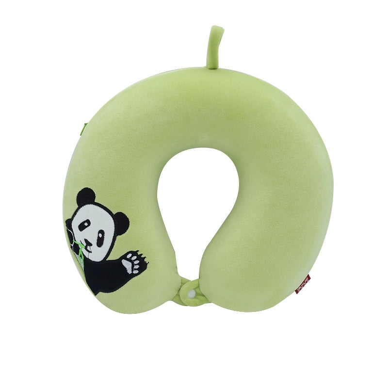 Cartoon Memory Cotton U-shaped Pillow Leisure House Travel Office Neck Pillow Slow Rebound Aircraft Travel Neck Pillow