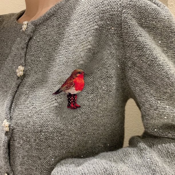 Carpenter Craft-Animal Wooden Brooch🐦