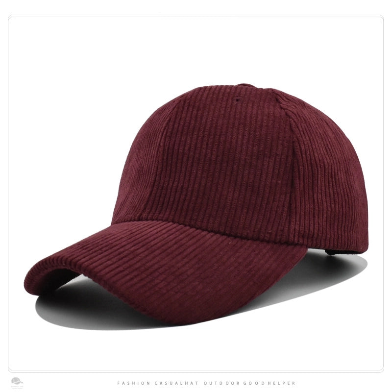 Unisex Elegant Lady Solid Color Curved Eaves Baseball Cap