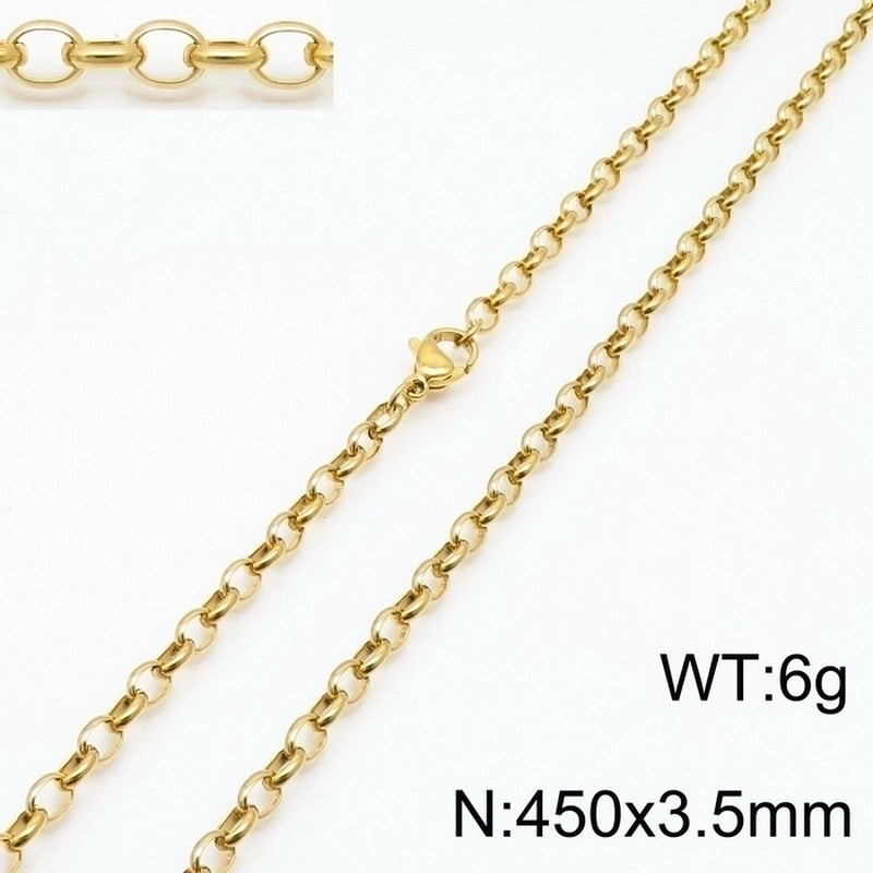 Fashion Geometric Titanium Steel 18K Gold Plated Bracelets In Bulk