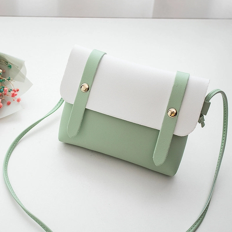 Women's All Seasons Pu Leather Solid Color Elegant Square Magnetic Buckle Square Bag