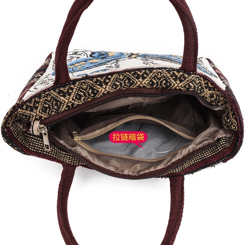 Women's Vintage Style Butterfly Polyester Shopping Bags
