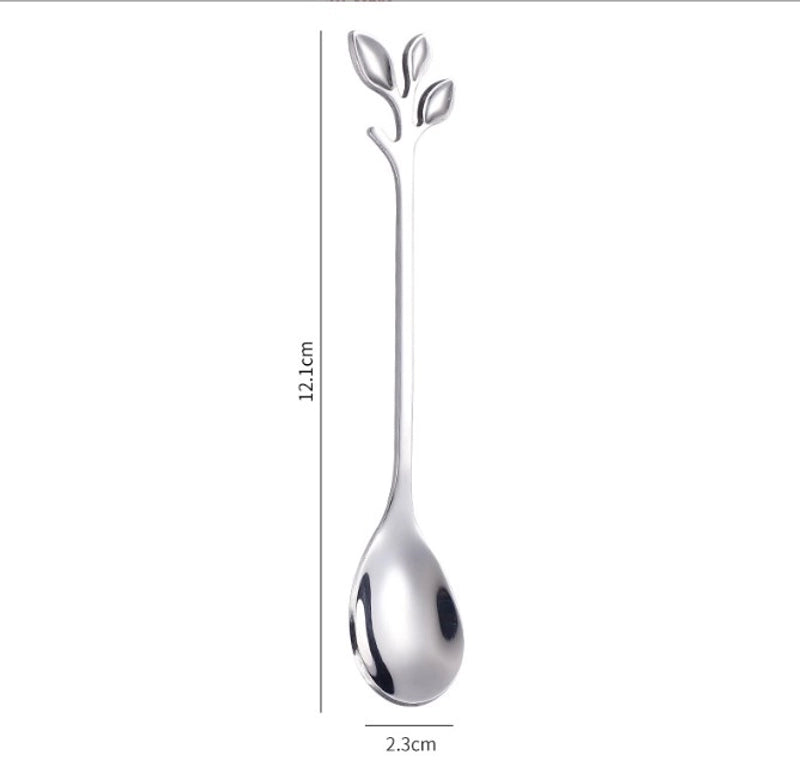 Casual Flower Stainless Steel Spoon