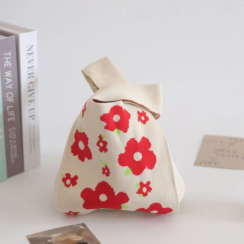 Women's Small Polyester Letter Floral Elegant Streetwear Square Open Handbag