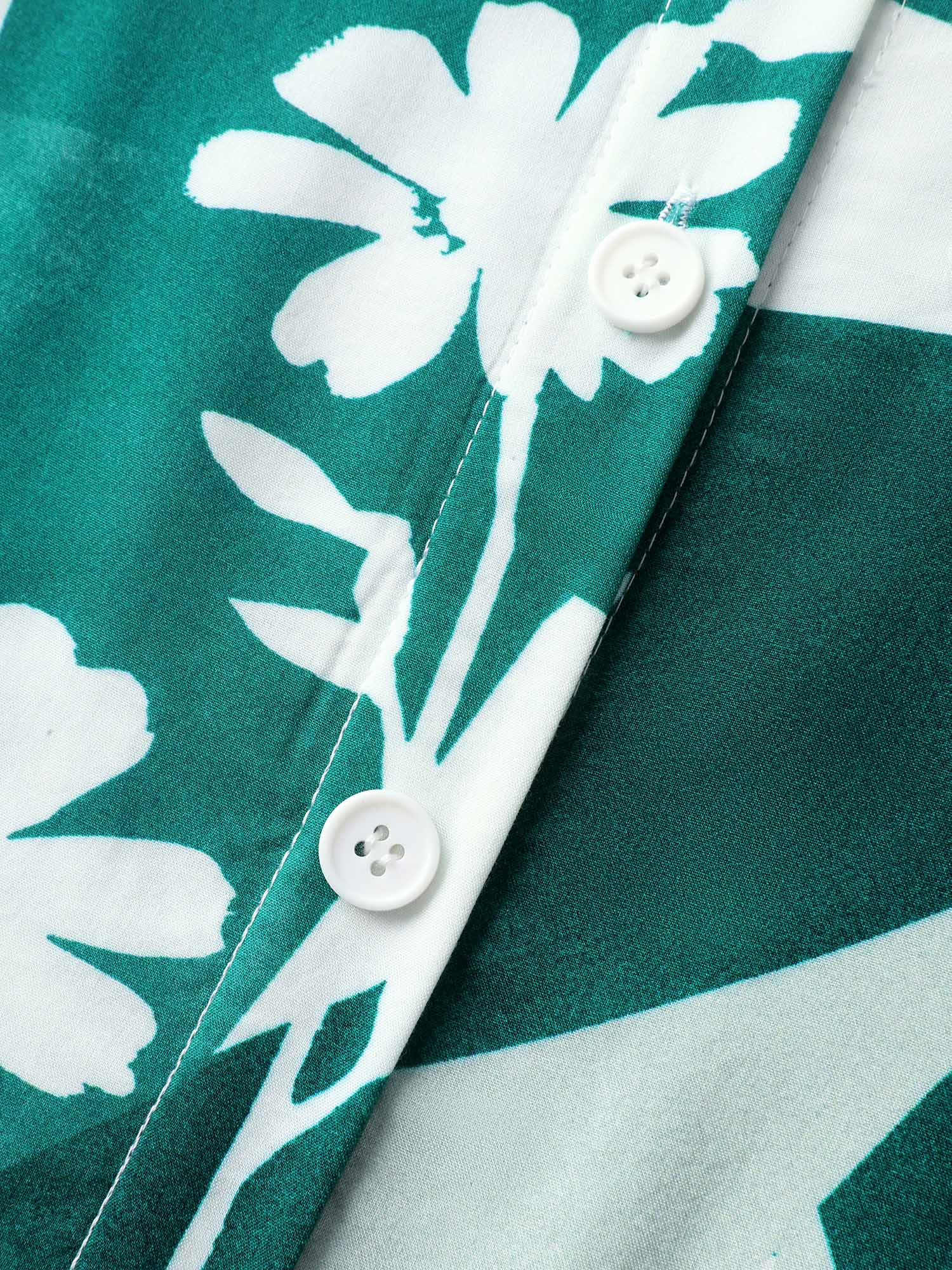 Serene Floral Print Pockets Midi Dress