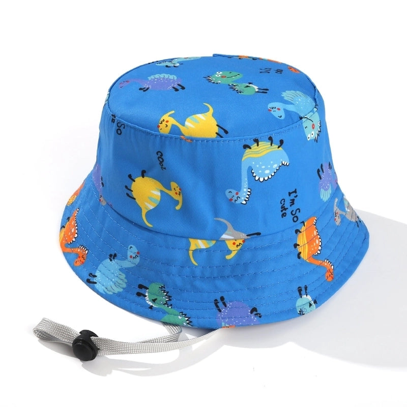 Children Unisex Cartoon Style Cute Minimalist Cartoon Printing Bucket Hat