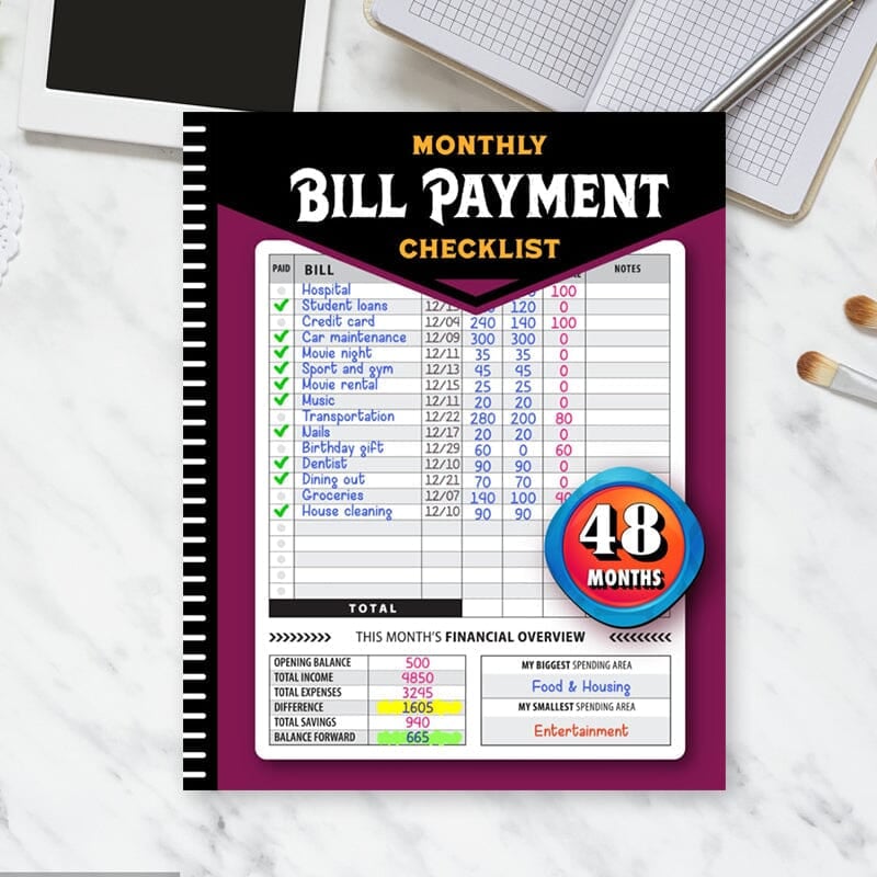 🔥Bill Payment Management Book🎉