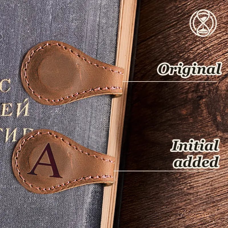 🔥Christmas Special Promotion 49% OFF -🎅 TimelessMark–Personalized Magnetic Leather Bookmark💥Buy 2 Get Free Shipping💥