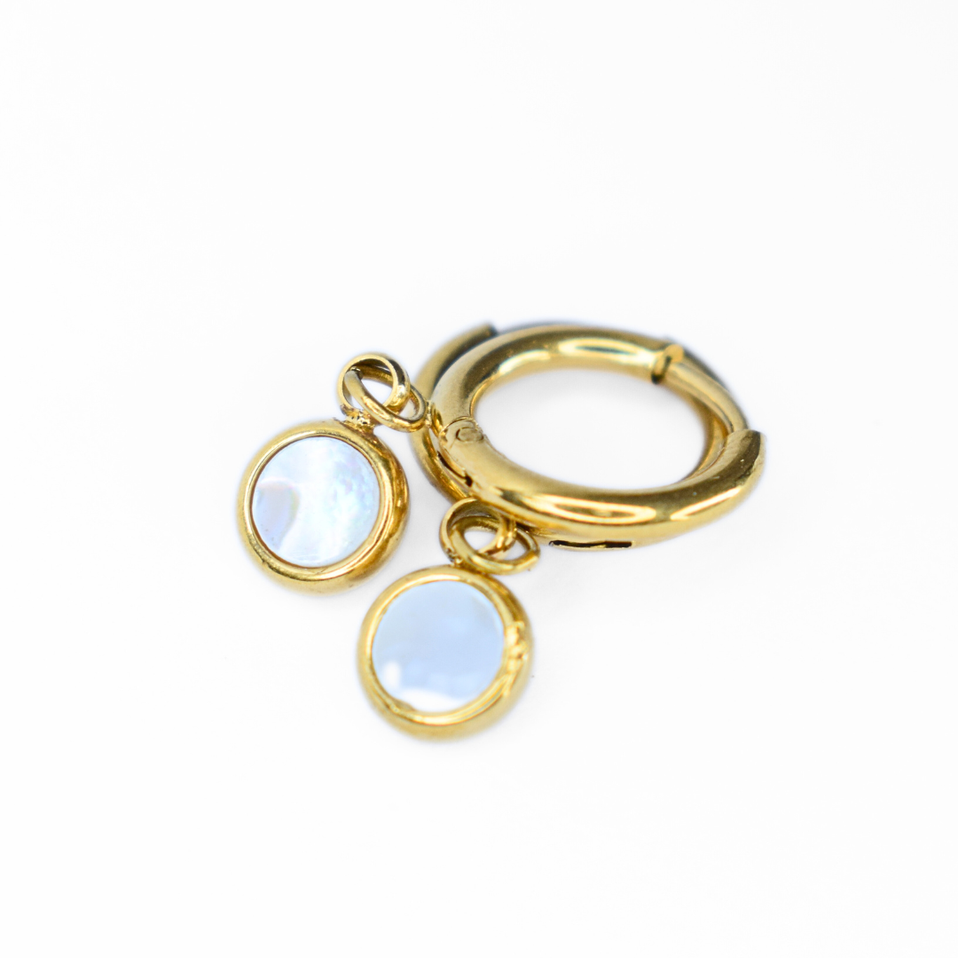 Framed shell hoop - Gold