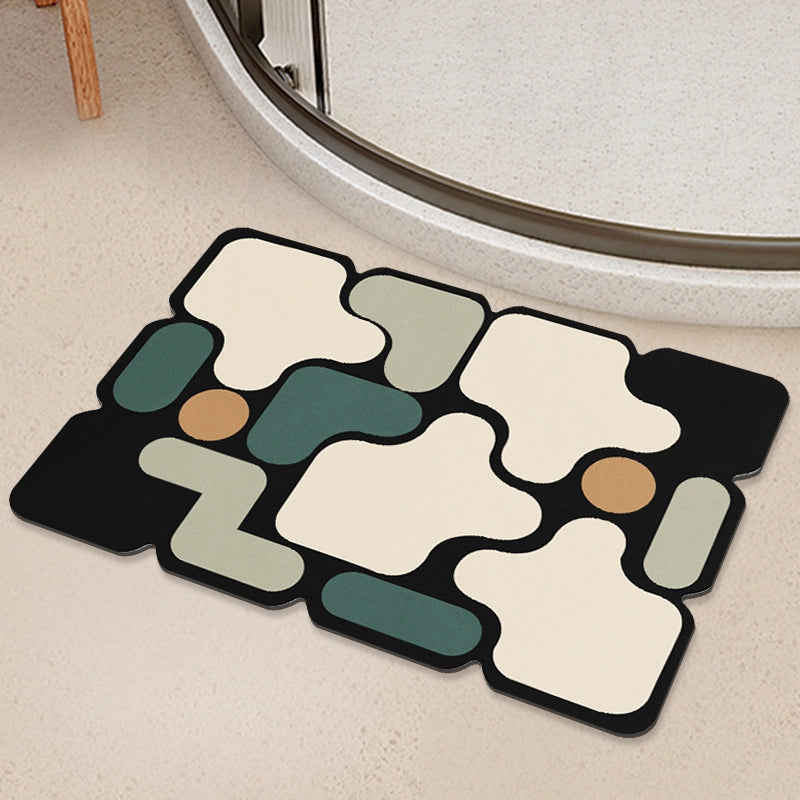 Cute Geometric Diatom Ooze Carpet Bathing
