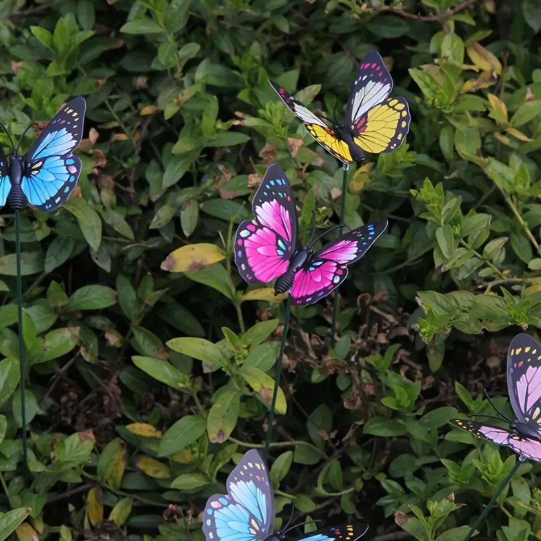 Butterfly Stakes Garden - 10 CM. 12 CM. 15 CM Mix