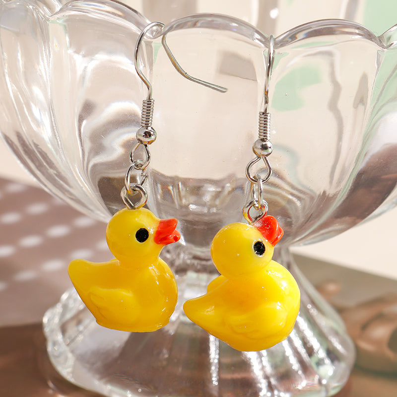 Yellow Rubber Duck Earring