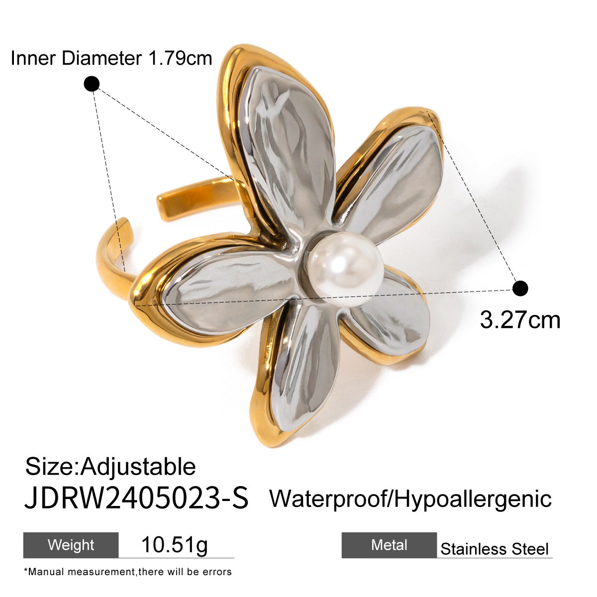 Stripe Geometric Stainless Steel Electroplating Rings