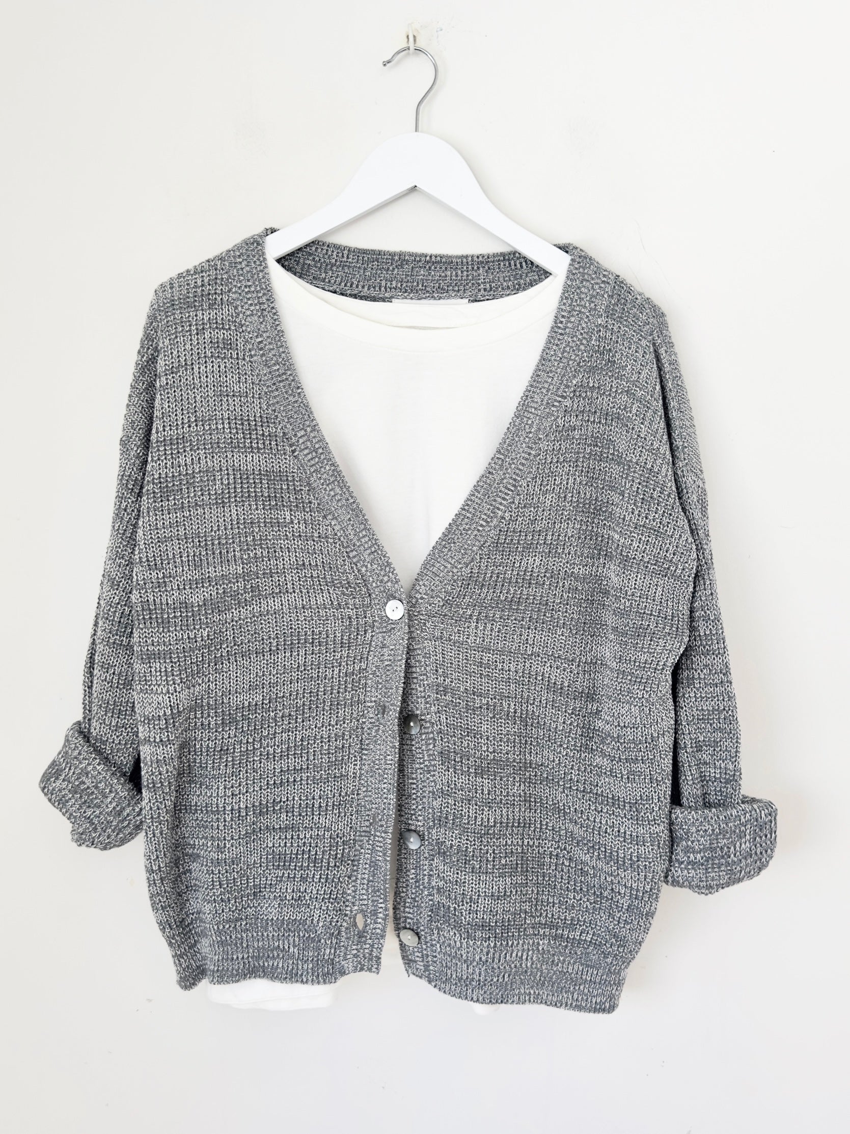 lucas cardi - grey/white mix  cotton