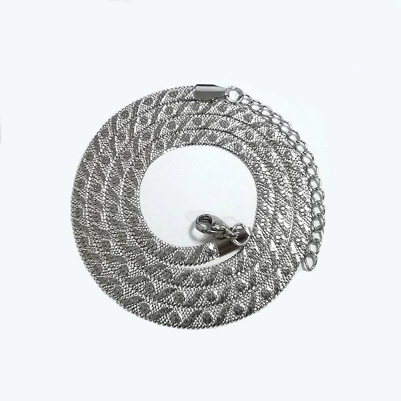 Minimalist Solid Color Titanium Steel Plating Necklace