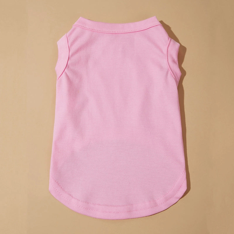 Casual Polyester Solid Color Pet Clothing