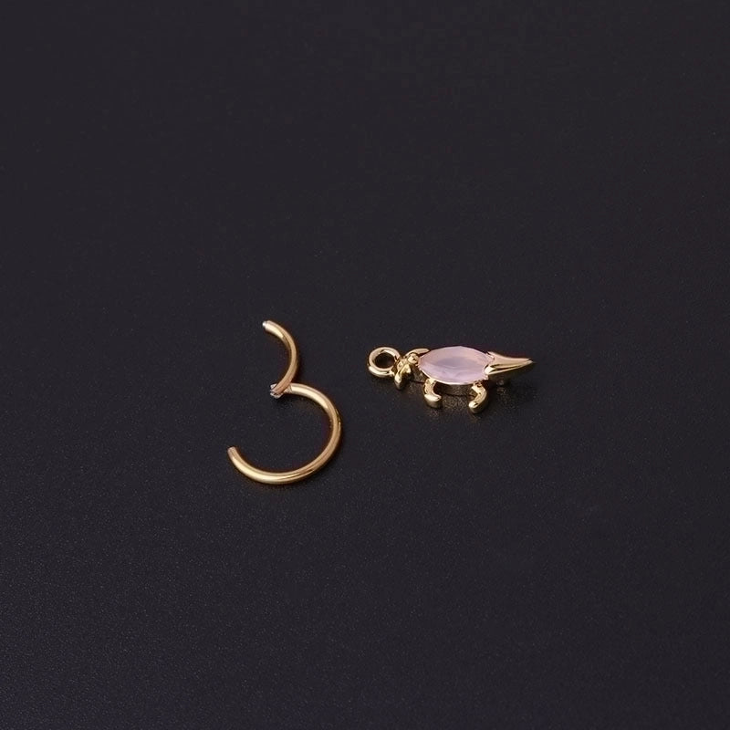 Ear Cartilage Rings & Studs Fashion Animal 316L Stainless Steel  Copper Plating