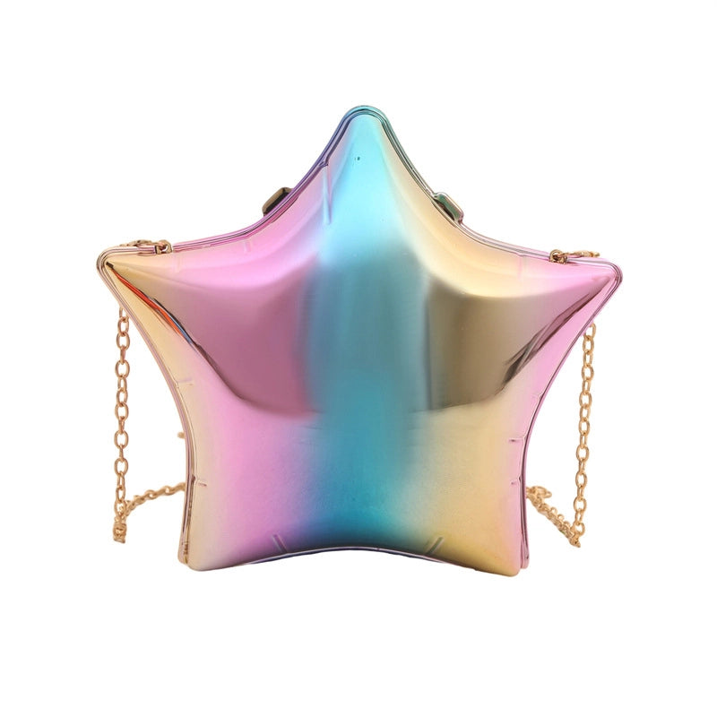 Women's Small Arylic Solid Color Elegant Pentagram Lock Clasp Square Bag
