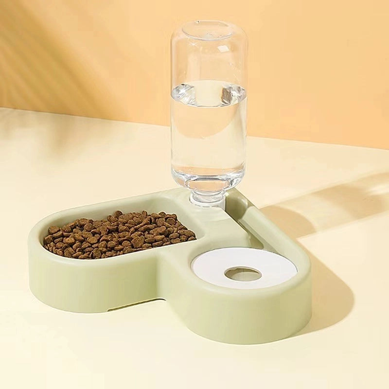 Minimalist Plastic Solid Color Pet Tableware