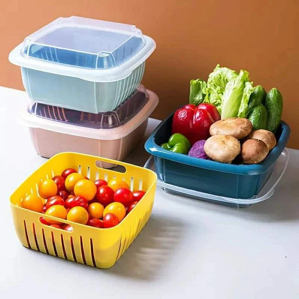 Storage basket drainer