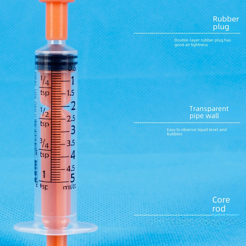 Colorful Disposable Small Size Plastic Syringe Feeder For Livestock 5ml 10ml Pet Feeding Tool Durable Lightweight Easy To Use