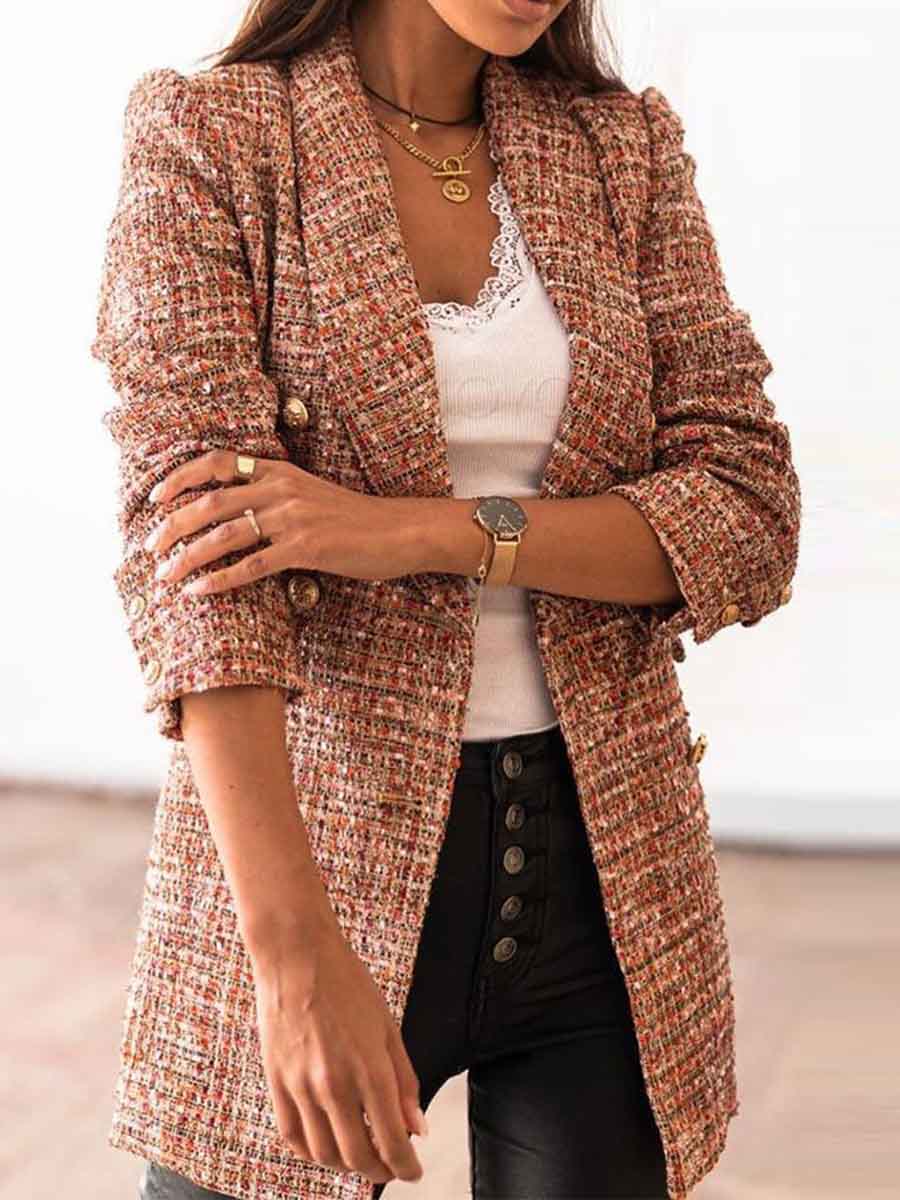 Print Button Coat